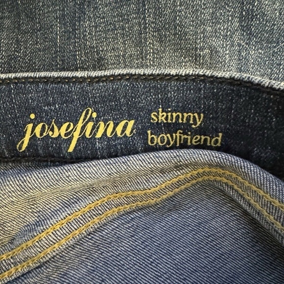 7 for All Mankind "Josefina Skinny Boyfriend" Size 27 Button-Fly Jeans - EUC - Picture 4 of 5